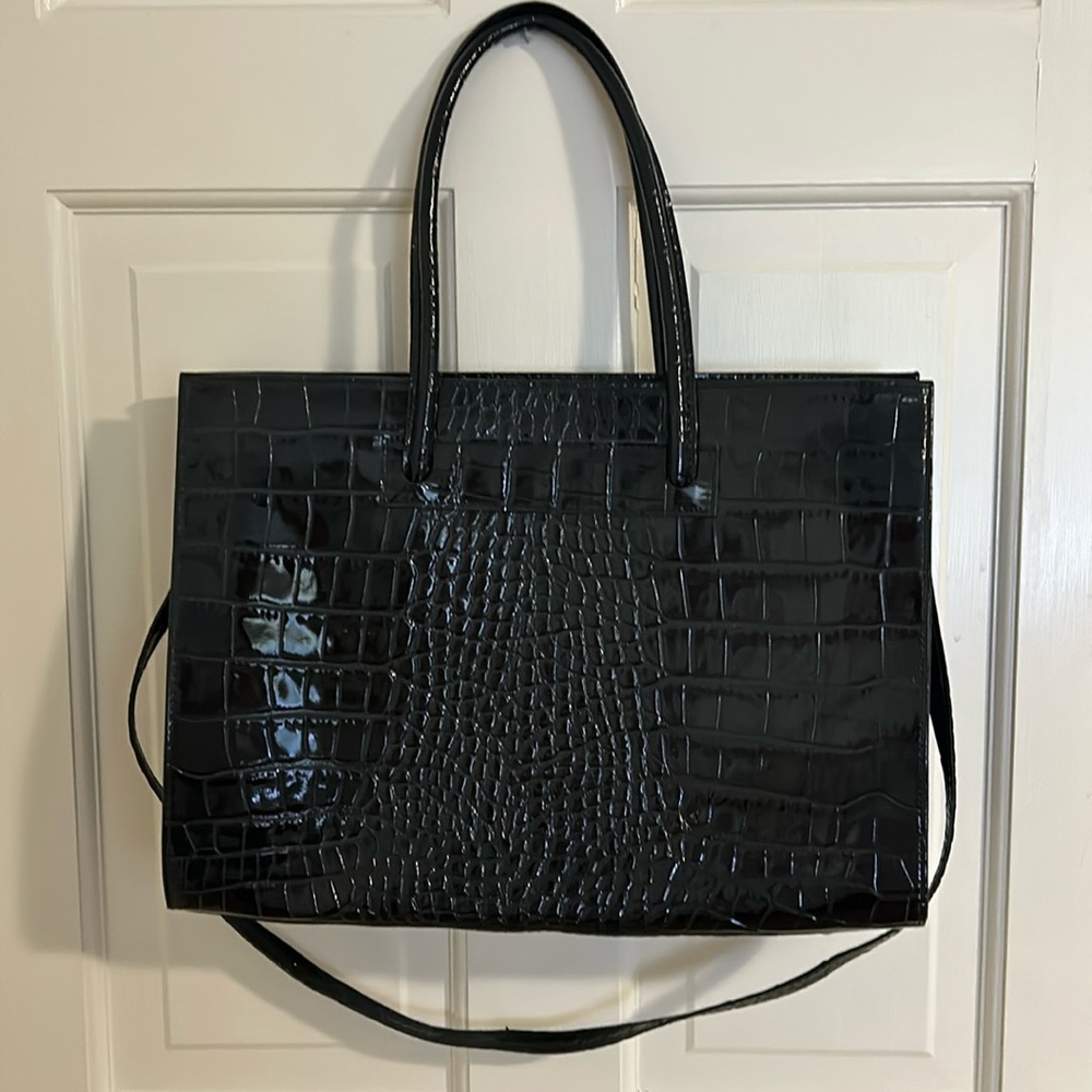 Patent leather bag from Florence, Italy